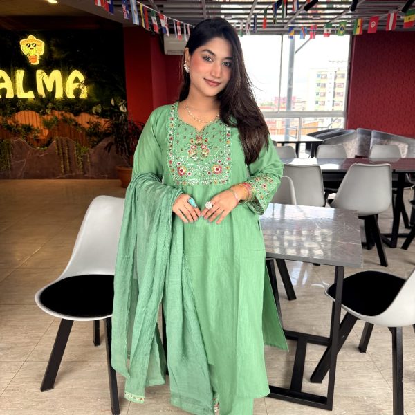প্রিমিয়াম আড়ং কটন থ্রি-পিস কালেকশন