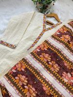 এক্সক্লুসিভ চায়না চিকেন কারি কটন থ্রি পিস - Image 2
