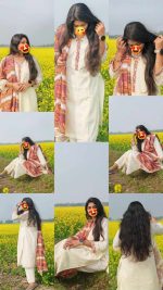 এক্সক্লুসিভ চায়না চিকেন কারি কটন থ্রি পিস - Image 3